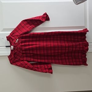 girls sz s Disney store red Minnie mouse flannel nightgown